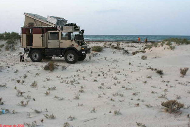 Pause am menschenleeren Strand ...