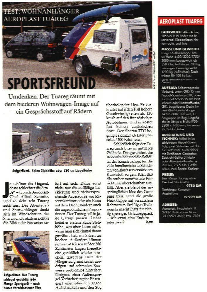 Artikel zum Tuareg 1998