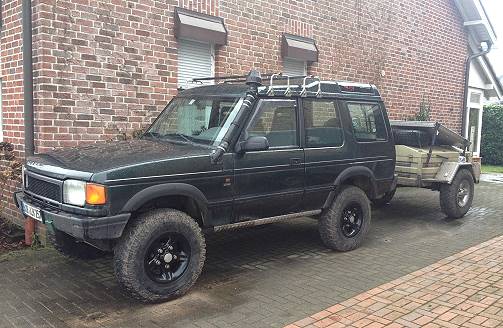 Englische Zicke mit Anhnger ...