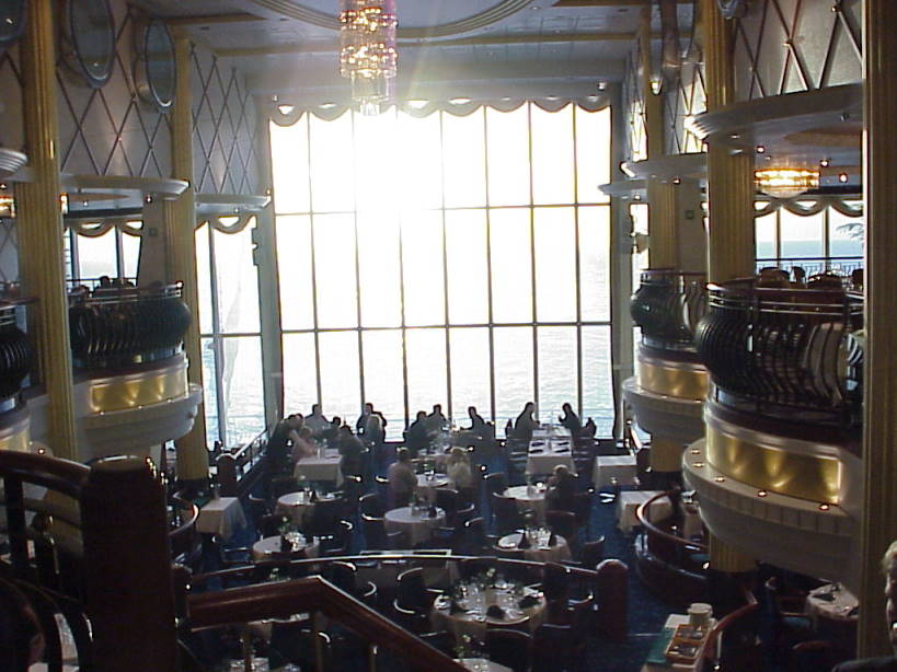 Blick auf das Oceanic Restaurant ...