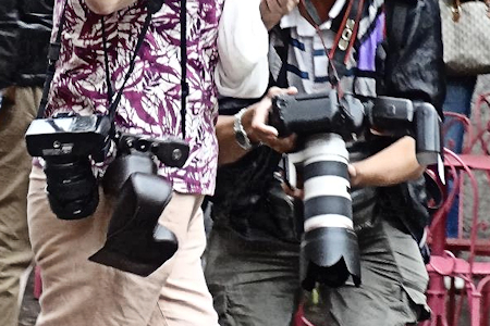 Mit schwerem Gert unterwegs ...