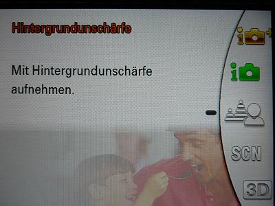 Das Display gibt Hilfestellungen ...