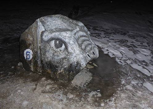 Kunstwerk in Longyearbyen ...