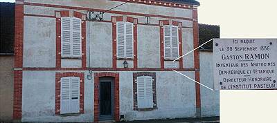 Geburtshaus von Gaston Ramon (Bild: JP Chippaux, Rathaus Bellechaume)