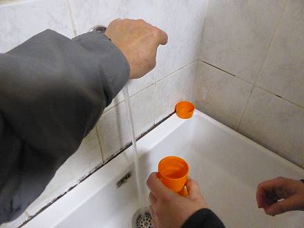 Heute nur flie�end Wasser im gastronomischen Angebot ...