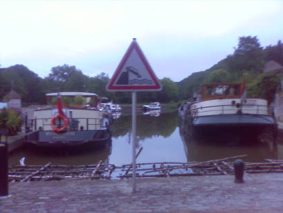 Heute ein Areal fr Freizeitschiffer ...