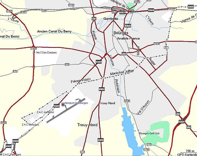 "Steffi" fhrt durch Bourges ...