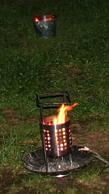 ... mit Bernds Hobo-Ofen ...