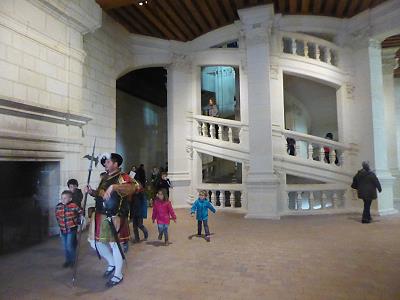 Die berhmte Wendeltreppe ...