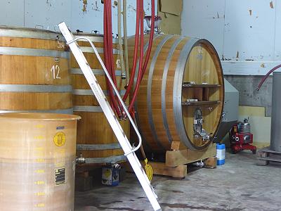 Weinproduktion in vollem Gange ...