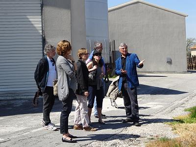 Besichtigung der alten Reben ...