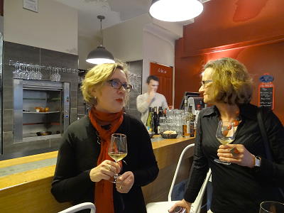 ... Auftakt im AOC - der Champagner hat uns gekdert ...