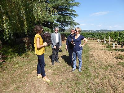 Das Weingut Clos Triguedina: Welch ein Ausblick ...