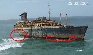 Wrack der AMERICAN STAR: 20 Jahre Beobachtung ...