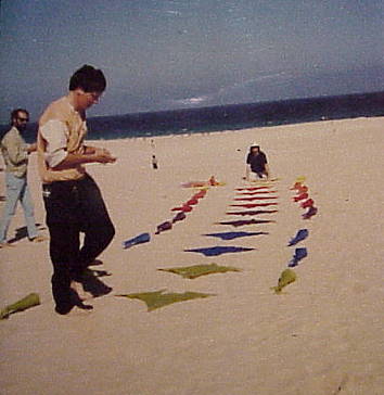 Einnerungen ans Jahr 1990: Unterwegs mit Nico und Claudio in der Nhe vom Oliva Beach Hotel ...