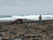 Suche nach Blechresten ...