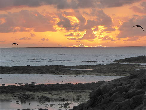 Die wie immer unvergesslichen Sonnenuntergnge an der Westkste ...