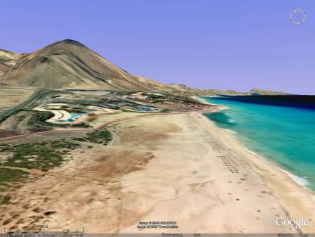 So sieht es Google beim Anflug ...