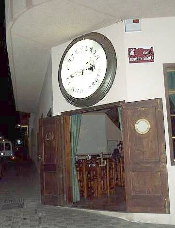 ... die Cafeteria "El Naufragio" ...