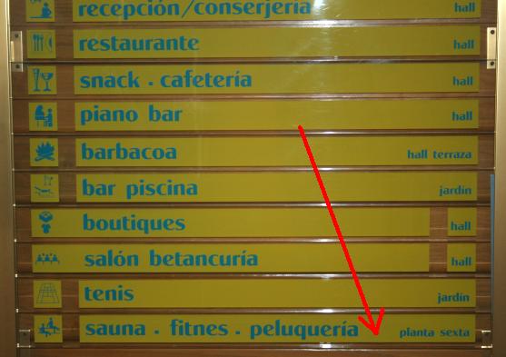 Tatschlich: Ein Fitnessstudio im sechsten Stockwerk!