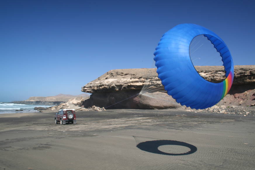 Bremsfallschirm ist hilfreich ...