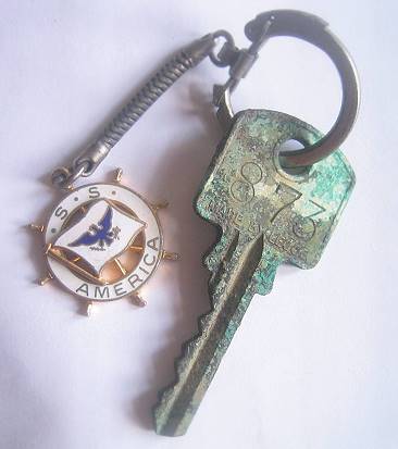 The cabin key from board with the key chain from eBay ...