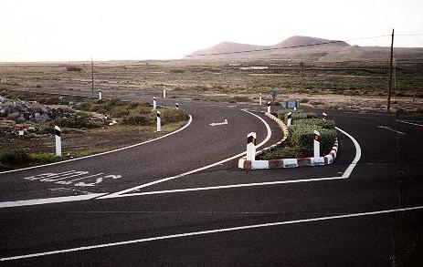 Die Einmndung von Lajares ...