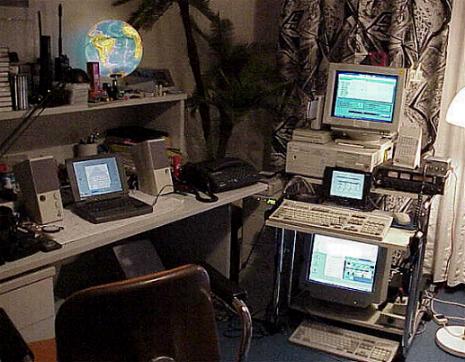 In der Funkerbude ...