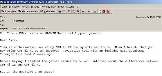 Email fr Garmin ...