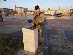 Der Referenzpunkt in Bremerhaven, der Standort ...