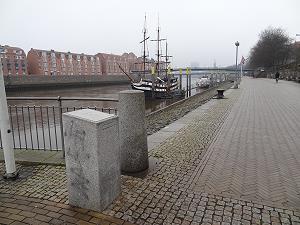 Der Referenzpunkt in Bremen, der Standort ...