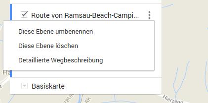 ... genauer Blick in die Route ...