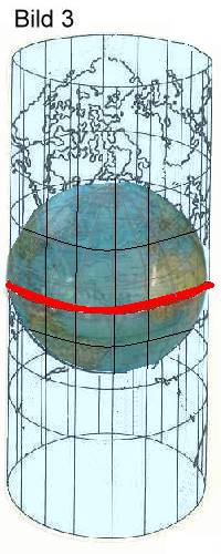Mercator Zylinderprojektion