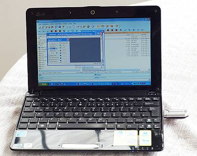 Unterwegs mit Asus Netbook ...