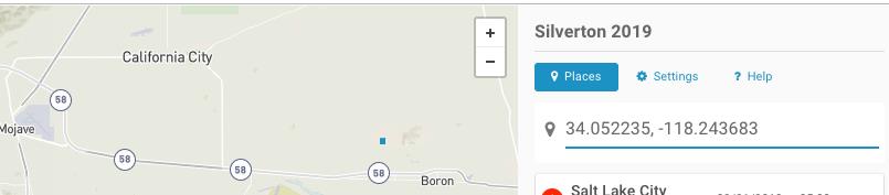 Eingabe von GPS-Koordinaten Eingabe von GPS-Koordinaten