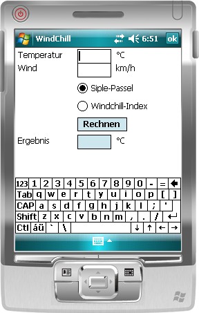 WindChill in Aktion ...