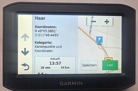 Gruselig: An diesem selbst gewhlten Ziel war das Navi noch niie ...