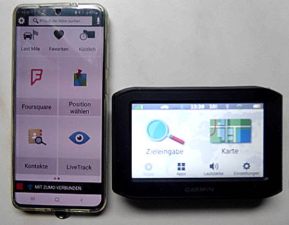 Handy und Navi: Perfektes Zusammenspiel!