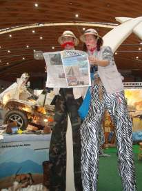 Eine deutschsprachige Zeitung mit Tourismusbeilage ...