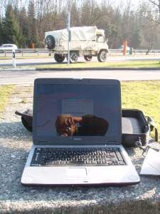 Ich habe einen Schlepptop dabei ...