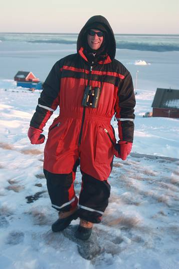 Astronaut unterwegs: Thomas Bauer in Polarausrüstung ...