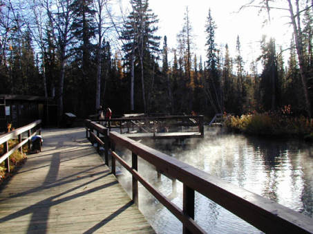 Campground mit hei�er Quelle ...