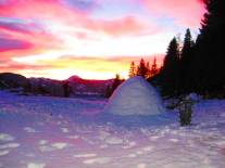 Im Igloo wird leider noch geschlafen!