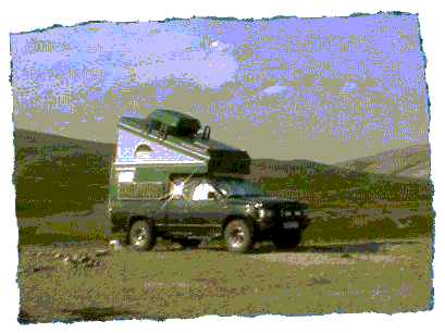 ... das Redaktionsfahrzeug in Norwegen (Skandinavien 00) ...