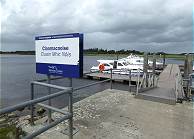 Clonmacnoise: Der Landungssteg heute ...