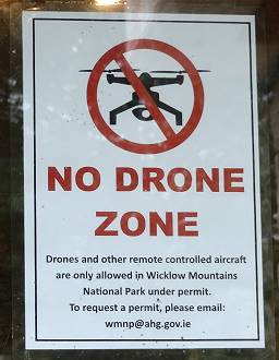 Leider keine Drohnen erlaubt ...