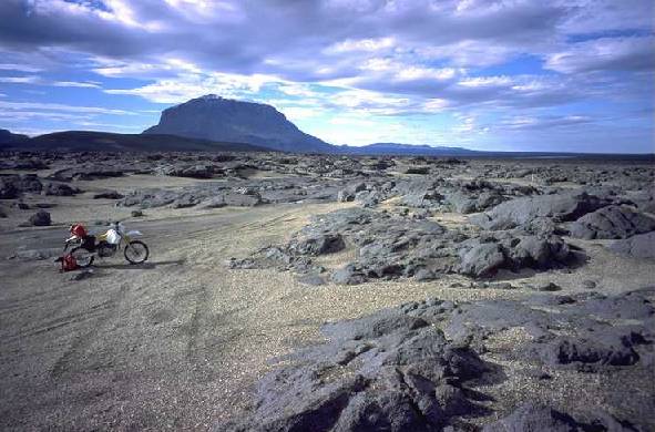 Immer im Hintergrund: der Herdubreid ...
