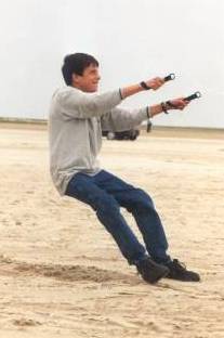 Patrick bei der Arbeit mit dem Zweileiner ...