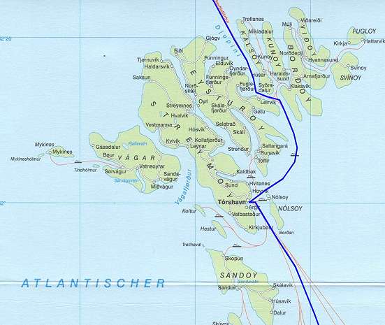 Kurs Nord durch die Frer ...