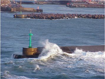 Auslaufen in Hanstholm: Nicht ganz wie in der Badewanne ...